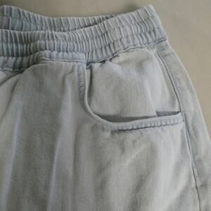 Topshop Women's 14 Shorts denim pull-on elastic waist‎ acid wash